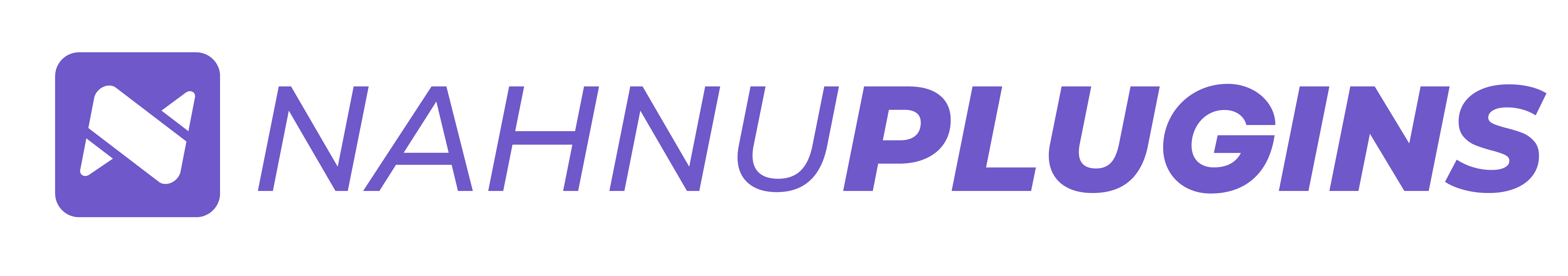 Logo featuring a purple square with a white stylized "N" inside, followed by the text "NAHNUPLUGINS" in bold, uppercase letters. The word "NAHNU" is in purple, matching the square, while "PLUGINS" is in black. The design has a modern and sleek appearance.